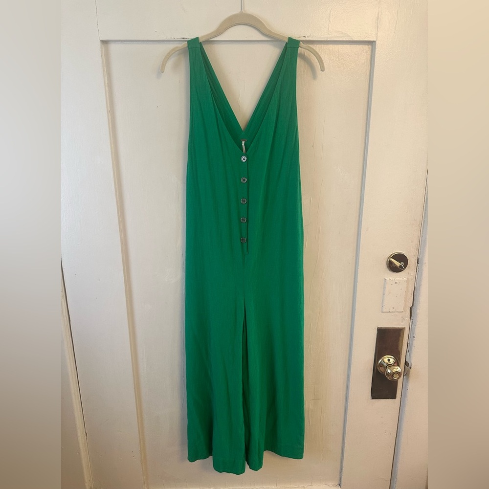 Free People Green Jumpsuit
